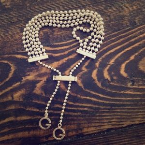 Gucci sterling silver beaded bracelet